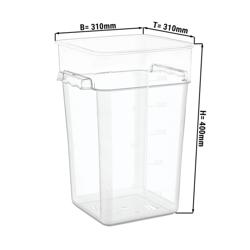 Élelmiszertároló edény - műanyag - 20,8 liter