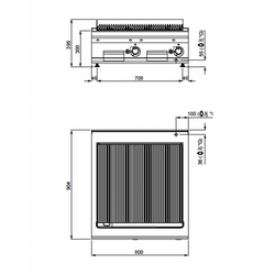 گریل گازی دارای آب - 18 کیلووات