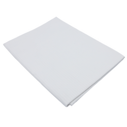 (10 stuks) Damast dekbedovertrek Linz - 80 x 80 cm - Wit	 