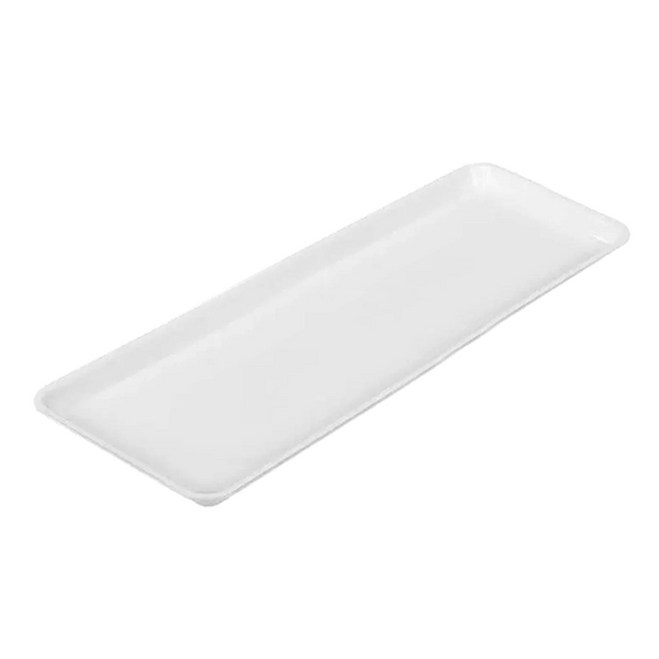 Dikdörtgen sunum tepsisi - GN 2/4 - 530x162x17mm - Beyaz