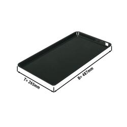 	Placă de prezentare dreptunghiulară - plastic - 265x487x20mm - negru