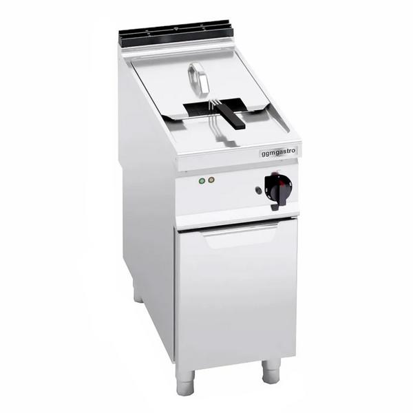 Elektrische friteuse - 22 liter - 22 kW - mechanische bediening - met aftapkraan