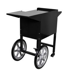 Mașină de popcorn, inclusiv cărucior - 5 kg / h - cu 1 ceainic