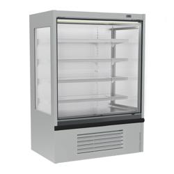 Murale Refrigerato Professionale - 1250mm - 455l - +2°/+4°C - con 4 ripiani - tenda notte