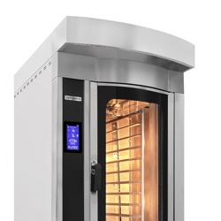 Döner gazlı konveksiyonel pastane fırını - Dokunmatik - 10x EN 600x400 - mayalama dolabı ve yıkama sistemi dahil