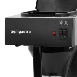 Koffiezetapparaat - filterkoffie - 1,8L - met 2 warmhoudplaten - incl. 1 glazen kan