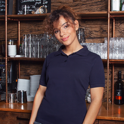 KARLOWSKY | Poloshirt Basic da lavoro da donna - Blu marino - Taglia: L