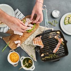 STAUB | GRILL PANS - Tigaie grill - 240x240mm - Fonta - Negru