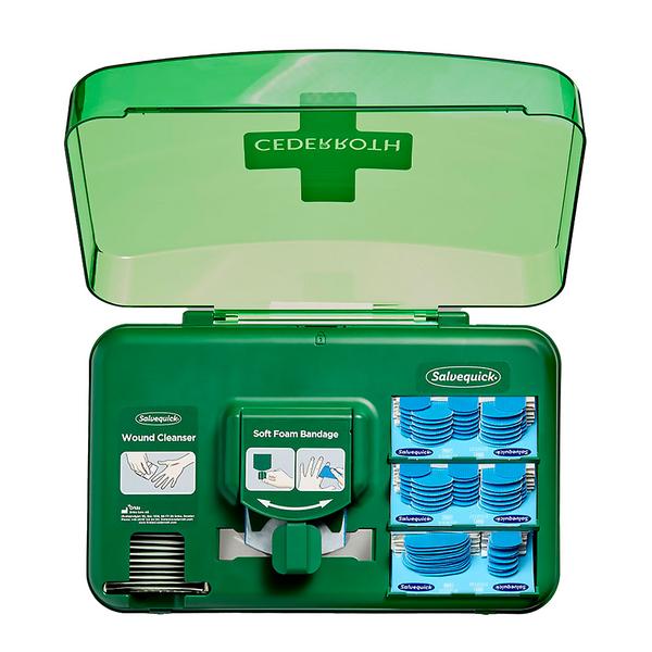 Dispenser pentru pansamente destinat sectorului gastronomic, cu seturi de reumplere corespunzătoare