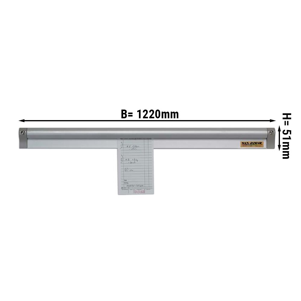 Porte-fiches - Aluminium - 1220mm