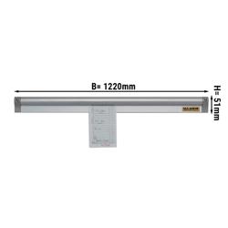Alüminyum Asma Rayları - 122 cm |  Not Tutucu | Klemens Şeridi | Makbuz Çubuğu | Not rayı