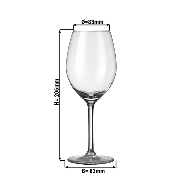 (6 komada) Čaša za vino - ESPRIT - 410 ml - Prozirna 