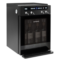 Wijndispenser - 1 klimaatzone - gekoeld - voor 4 wijnflessen