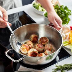 DEMEYERE | APOLLO 7 - Padella per brasare conica con coperchio in vetro - Ø 240 mm - Acciaio inox