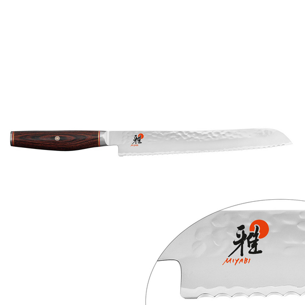 MIYABI | 6000 MCT - Faca para pão com serrilha - Lâmina: 230mm