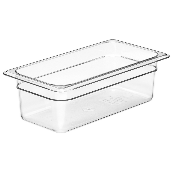 (6 piezas) CAMBRO | Contenedor GN policarbonato Camwear® 1/3 - transparente - profundidad 100 mm
