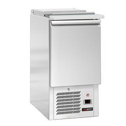 Saladette ECO - 450mm - 1 deur - met invoer voor 1x GN 1/1 & Roestvrijstalen deksel