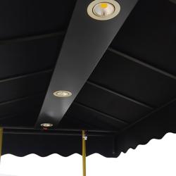 Ijskar - 1900mm - met spoelbak & verlichting - voor 7x 5 liter ijscontainers