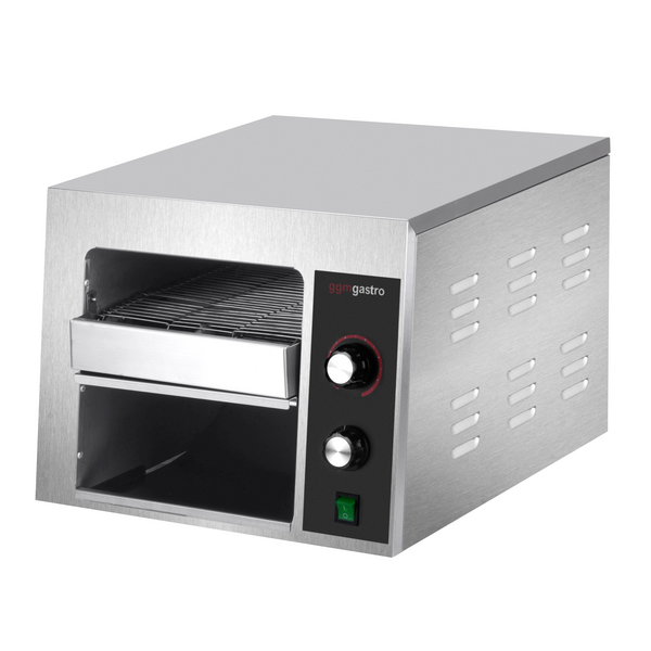 Doorloop broodrooster - 1,3 kW - met 2 verwarmingszones