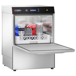 Dwuścienna zmywarka do naczyń SHISHA - cyfrowa - 4,9 kW - z odkamieniaczem - włącznie z detergentem, nabłyszczaczem & pompą spustową	