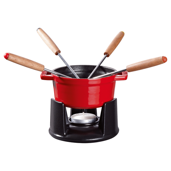 STAUB | SPECIALITIES - Mini Fondue Set - Ø 100mm - Vermelho cereja