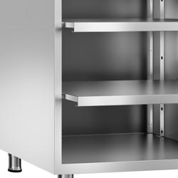 Barwerktafel - RVS - 800x600mm - met 4 planken