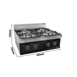 Kaasuliesi - 23 kW - 4 poltinta