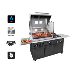 Gas Grillstation - Profi BBQ Küche - Schwarz