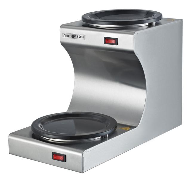 Warming plate - for 2 coffee- or tea pots Ø 174 mm each - 160 Watt