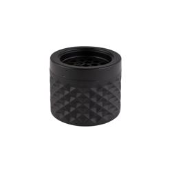 (6 pieces) Outdoor Windproof Table Ashtray – Black - Ø 95 mm - Twist-Lock Lid