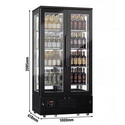 Refrigerador para vinho e armazenamento - 1,0 x 0,61 - com 2 portas de vidro