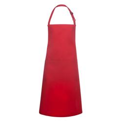 Karlowsky - Delantal con pechera con bolsillo Basic - Rojo