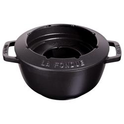 STAUB | SPECIALITIES- Fondue set - Ø 200mm - Gietijzer - Zwart