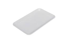 Plateau de présentation rectangulaire - plastique - 300 x 190 x 15 mm - Blanc