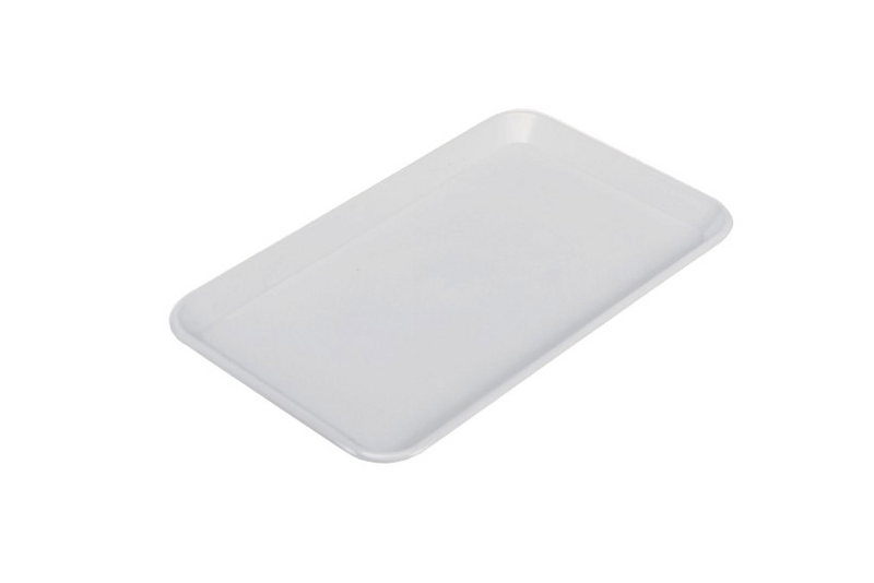 Plaque de présentation rectangulaire - 300x190x15mm - Blanc	