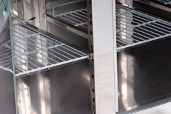 Koelwerkbank ECO - 1360x700mm - met 2 glazen deuren