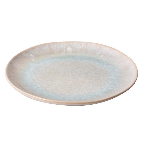 (6 pcs) LIGHT BLUE SEA | Plates - flat - Stoneware - Ø285mm - Blue