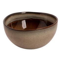 (6 pieces) Hazelton Stoneware Dip & Serving Bowls – Ø110 mm - Brown - Stackable - Dishwasher Safe
