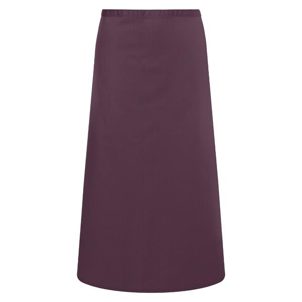 KARLOWSKY | Basic Bistro Waist Apron – Aubergine - 100×75 cm - 65% Polyester / 35% Cotton