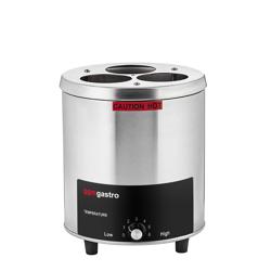 Aquecedor de molhos para garrafas PROFISSIONAL - 550W - para 3 frascos squeeze 1000ml - incl. frascos