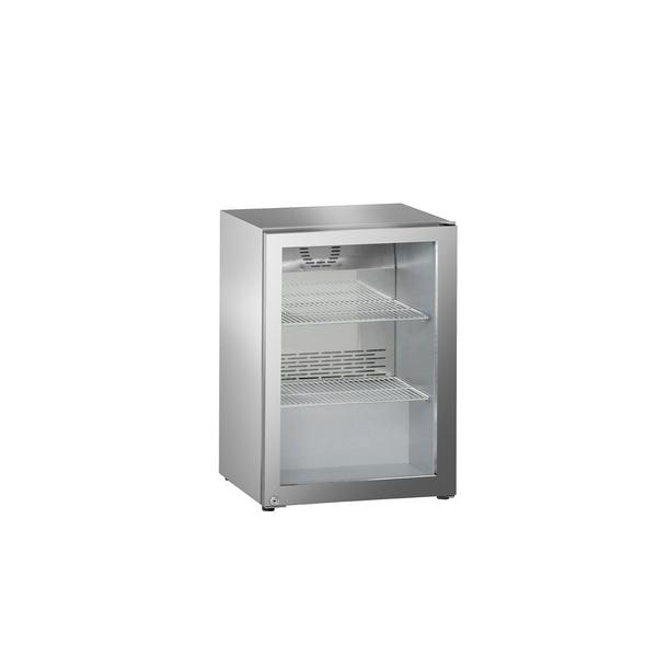 LIEBHERR | Réfrigérateur sous plan en inox  PREMIUM - 44 litres - avec 1 porte vitrée          