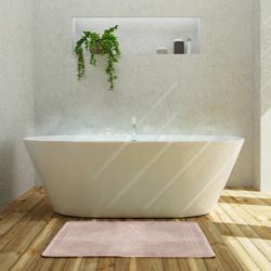 (10 szt.) Dywanik łazienkowy Oslo - 500x700mm - Taupe - bawełna