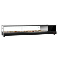 Opzetkoelvitrine PREMIUM - 1727x405mm - 8x GN 1/3 - zwart