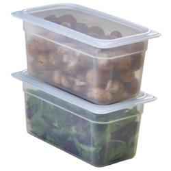 (6 piezas) CAMBRO | Contenedores GN polipropileno Camwear® 1/4 - lechoso - profundidad 100 mm