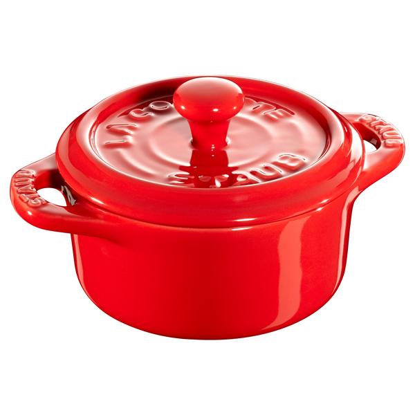 STAUB | CERAMIQUE - Mini Kookpot - Ø 100mm - Rond - Keramiek - Kersenrood