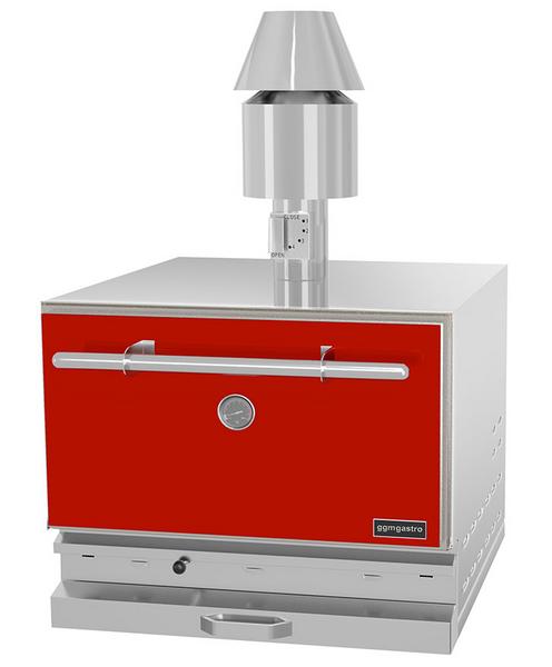 Forno a carvão - 710mm - Vermelho - 2 grelhas