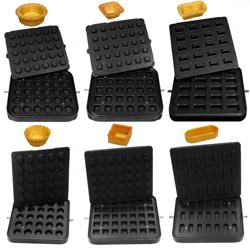 (6 pièces) Plaques pour machine à tartelettes TMPIC - Formes : rondes, carrées, rectangulaires, éclair & cupcake