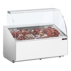 Comptoir vitrine réfrigérée - 1256x979mm - +2/+6°C - 262L - Façade blanche