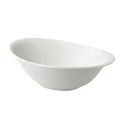 (6 stuks) schaal - WHITE DELIGHT - porselein - 0,45l - ovaal - 210x135mm - Wit