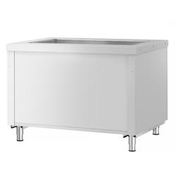 Buffédisk varm KOPENHAGEN - 1 240 mm - med vattenbad (bain marie) - för 3 GN 1/1